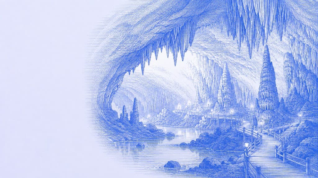 Son Doong Cave Vietnam illustration