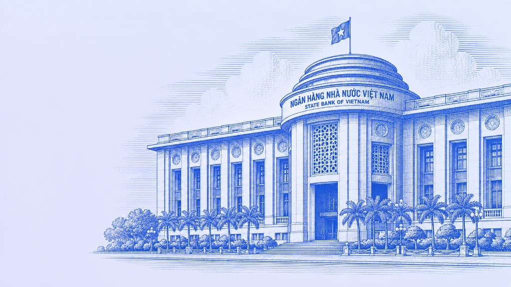 State Bank of Vietnam building illustration